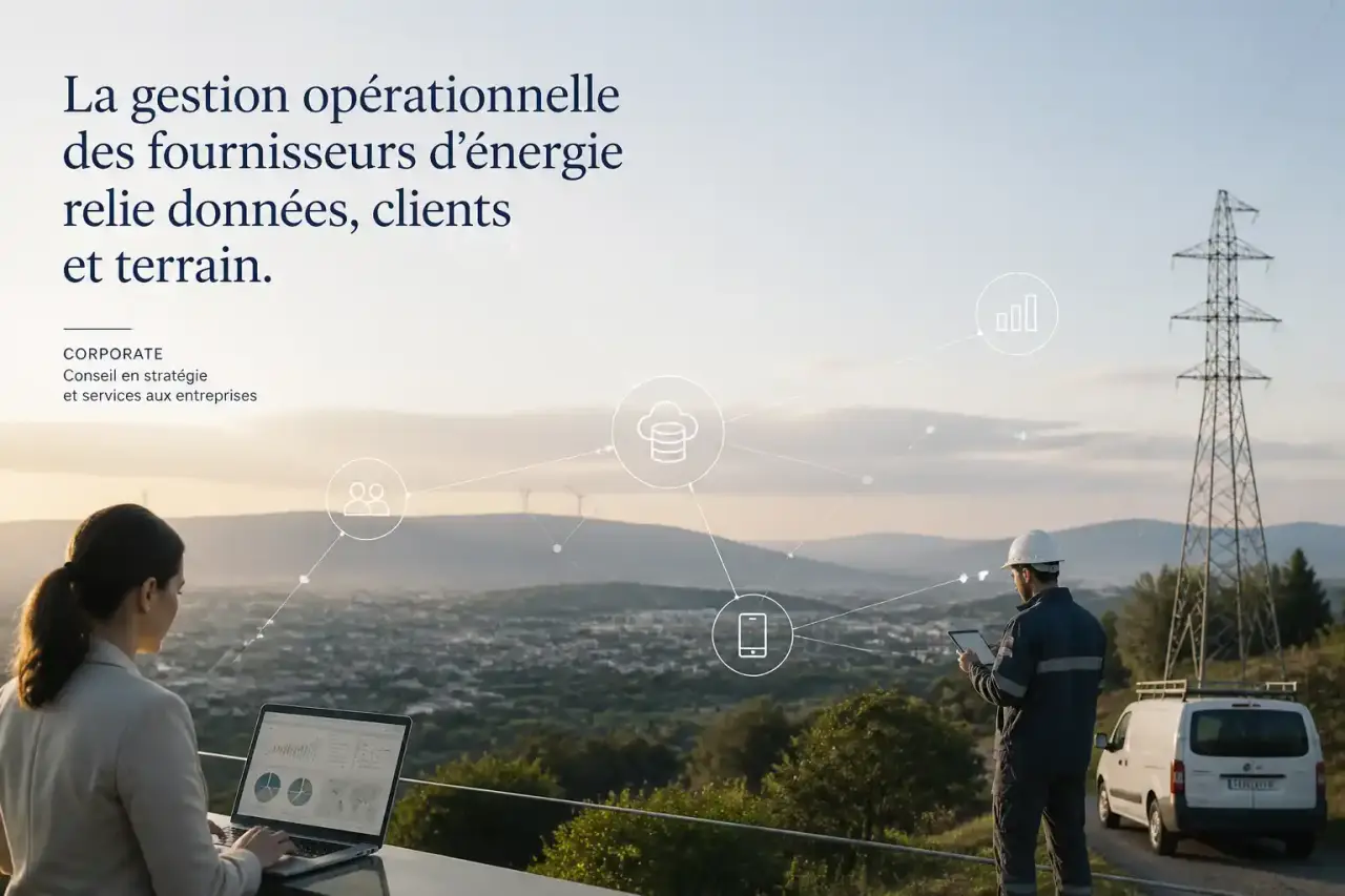 La gestion opérationnelle des fournisseurs d’énergie relie données, clients et terrain