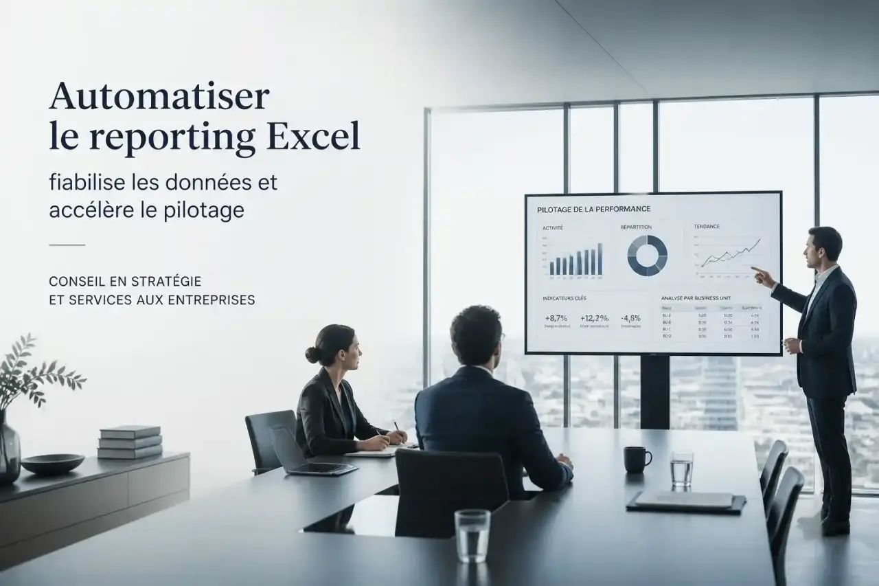 Automatiser le reporting Excel fiabilise les données et accélère le pilotage