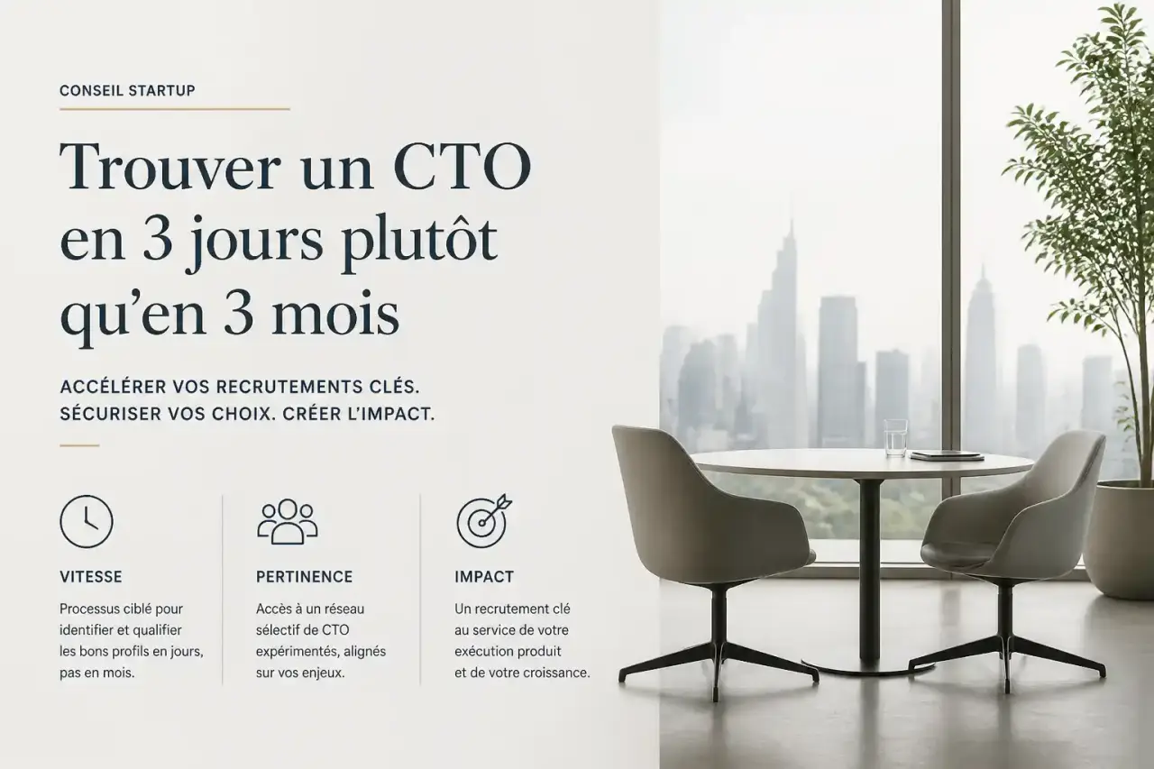 Conseiller startup : trouver un CTO en 3 jours plutôt qu'en 3 mois