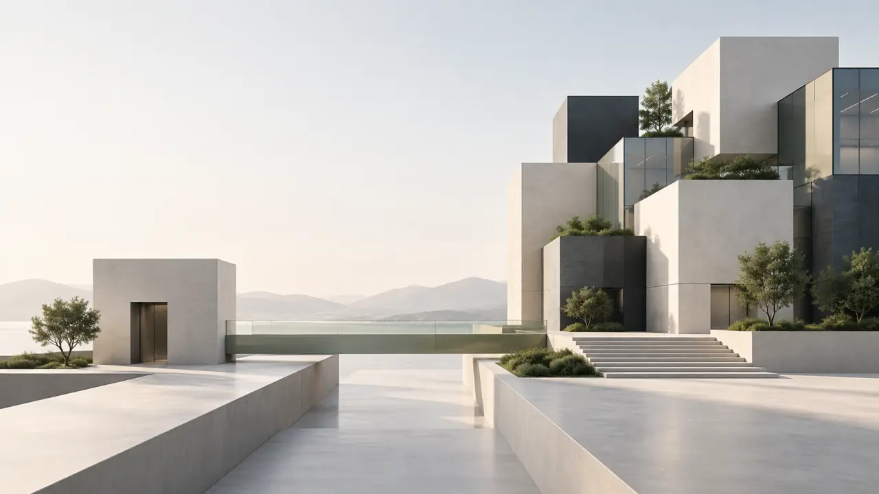 Architecture moderne symbolisant la transformation et la croissance d’une entreprise